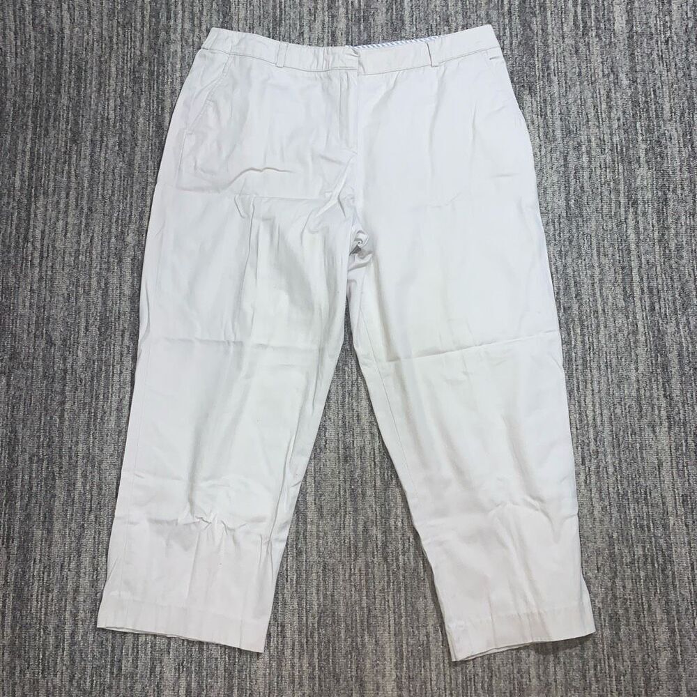 Briggs New York Petites Women’s 16 Petite Khaki‎ Cropped Pants Stretch Comfort